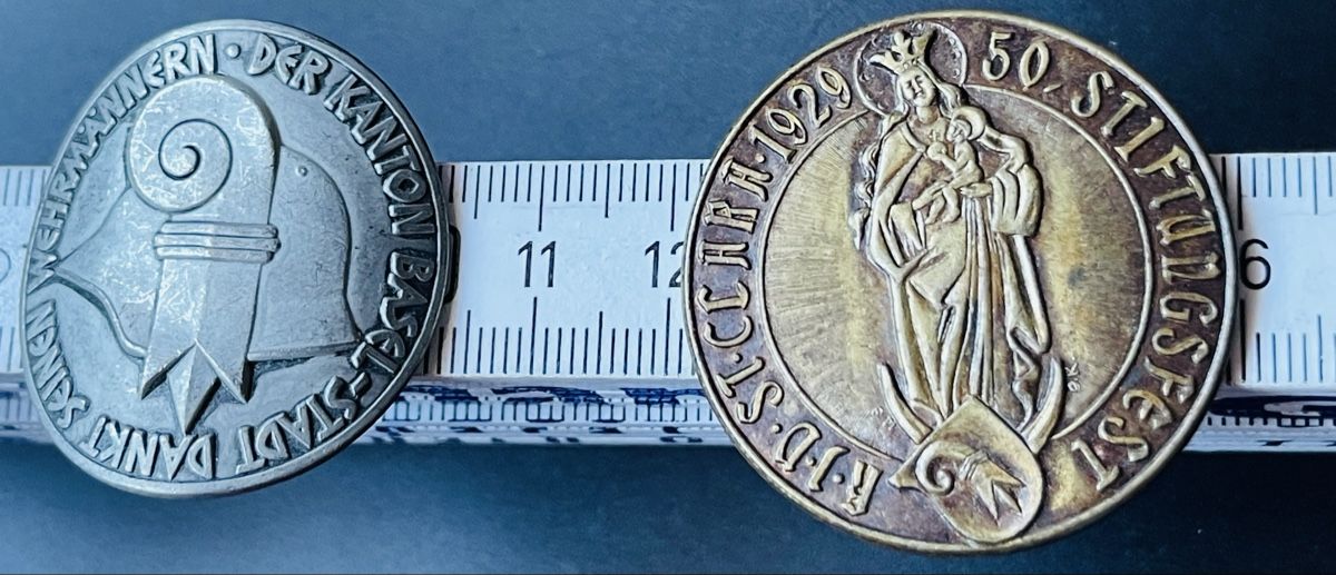 Medaglie: Médaille Basel , 4 Stück, 1894-1929 – Usato da Basel venduto da TOMFAN 8