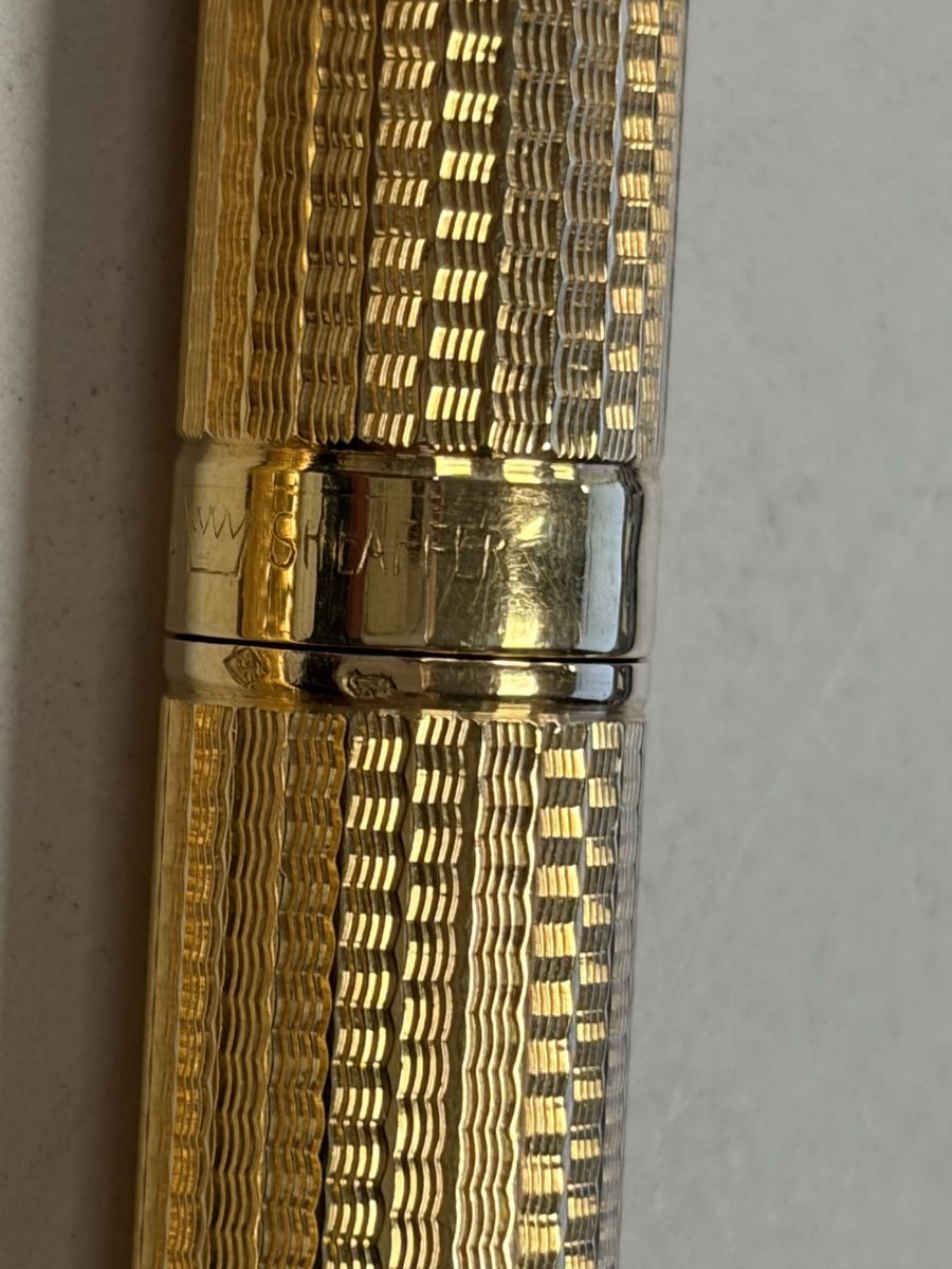 Penna & Evidenziatori: Sheaffer Targa 18K solid Gold 750 Schreibset Füllfederhalter – Usato da Dietikon venduto da cre8different 2
