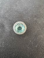 Pandora Charm Kristall Hellblau mit Herzen - neu