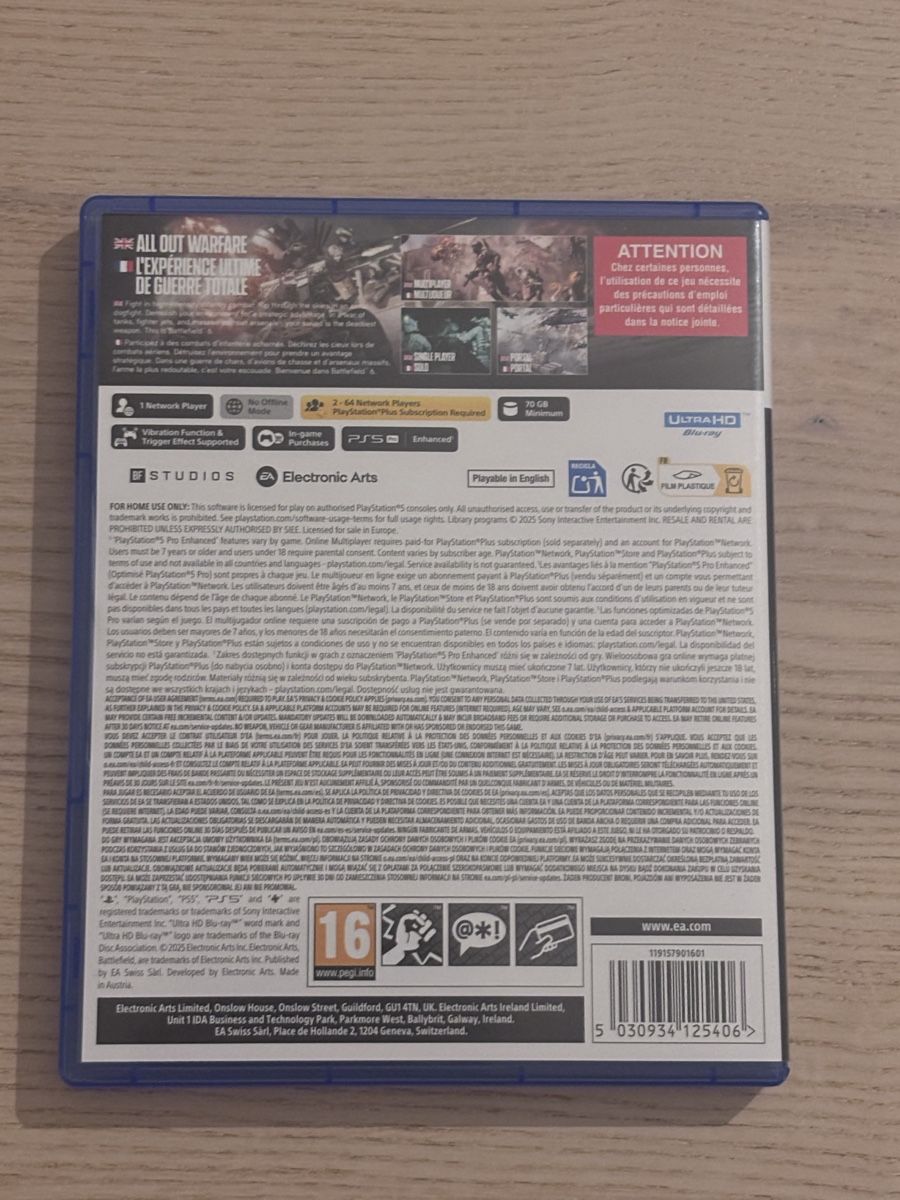 Sony Giochi: Battlefield 6 Ps5 Game – Usato da Schänis venduto da davisbrck 2