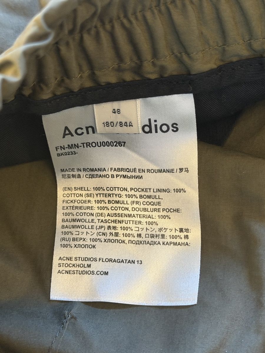 Acne Studios Pantaloni: Acne Studios Trousers – Usato da Basel venduto da alp_9j2z 6