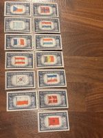 USA Flaggen Briefmarken 1935, sehr selten!
