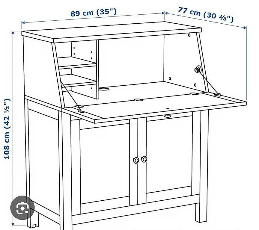 Ikea Scrivanie: Ikea Hemnes Sekretär schwarz – Usato da Basel venduto da MrRitschRatsch 4