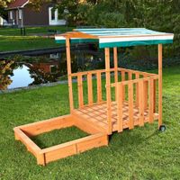 Mucola Sandkasten Spielhaus mit Sandbox