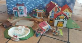 Playmobil Häuser, kleine Stadt mit Zubehör