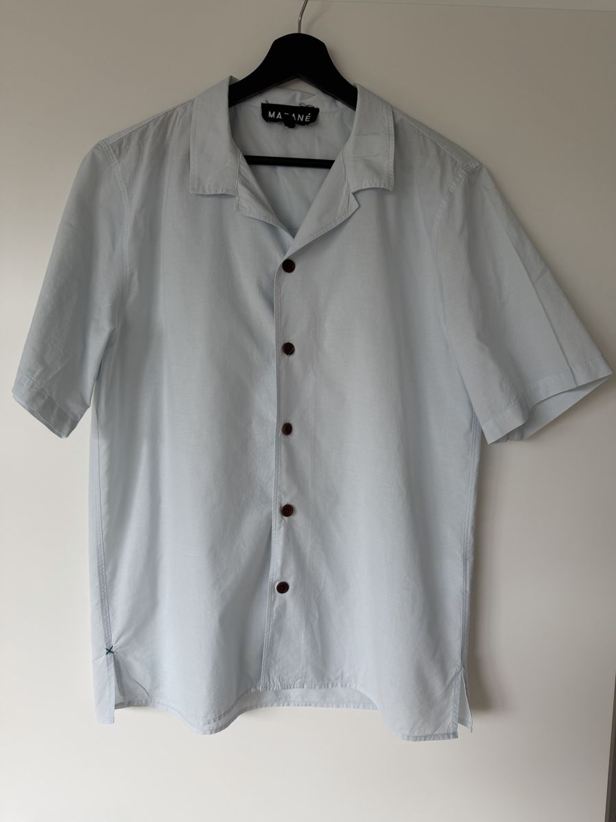 Camicie: Leinen-Hemd MARANE (hellblau) Gr.M – Nuovo (secondo la descrizione) da Lengnau BE venduto da RK1983