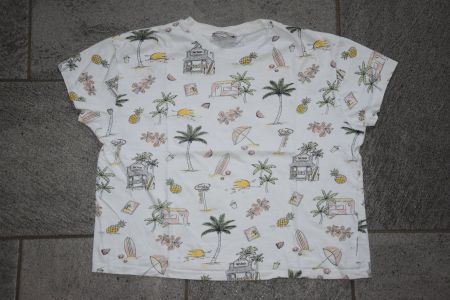 Damen Crop T-shirt gr. L