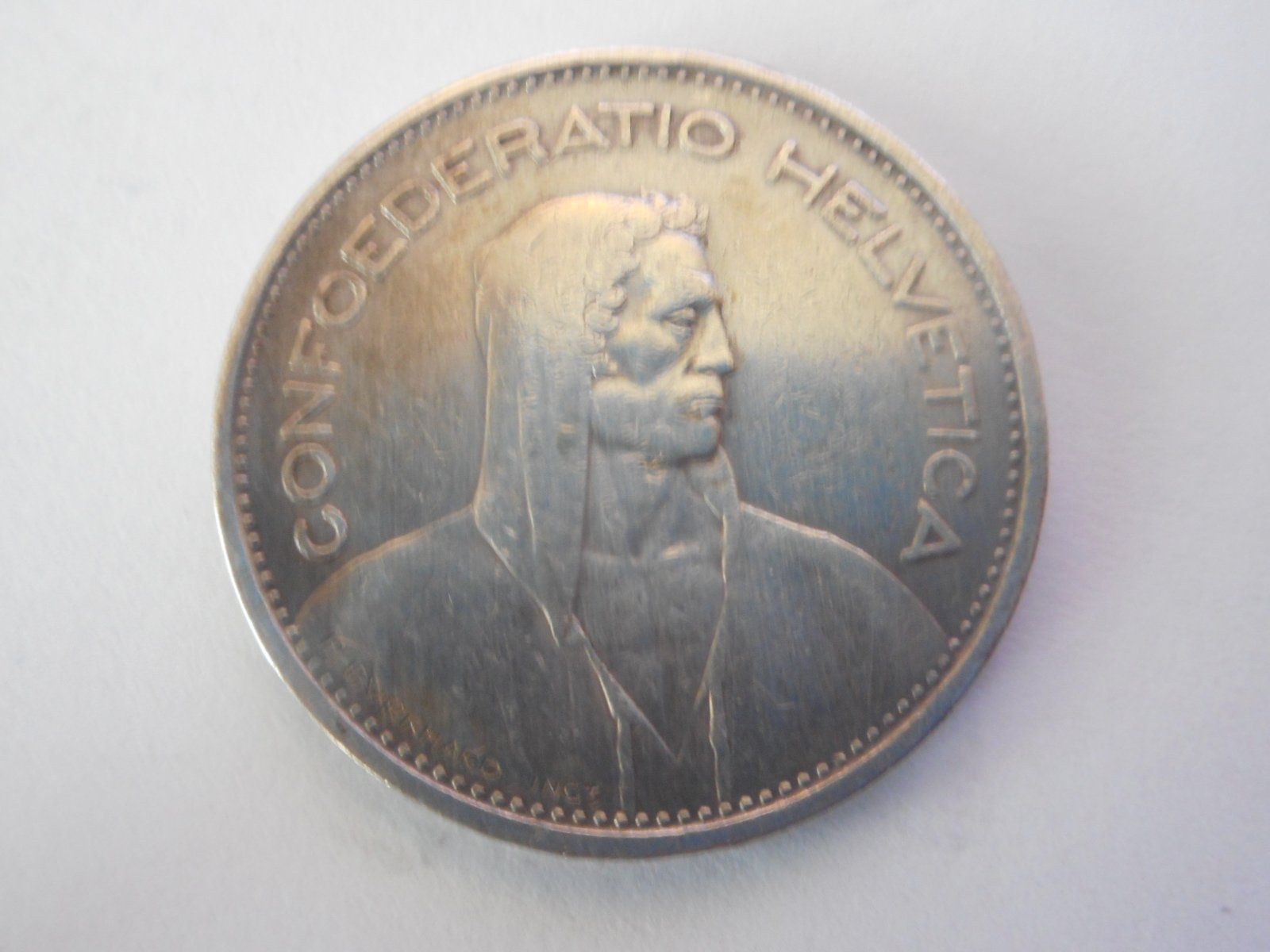 Alle Münzen: 5 Fr. 1937 silber  rar – Gebraucht aus Kriegstetten von pizlad2010 2
