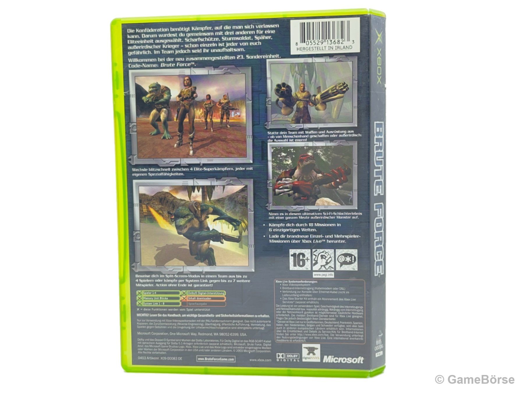 Microsoft Spiele: Xbox Brute Force – Gebraucht aus Stettfurt von GameBoerse 1