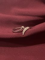 S925 Sterling Silber Ring offen mit Flügeldetail filigran