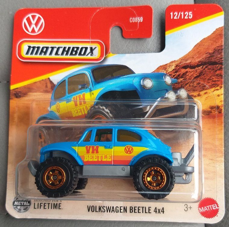 Volkswagen Modellini d'auto: Matchbox Volkswagen Beetle Käfer 4x4 – Nuovo e nell'imballaggio originale da Brugg AG venduto da Evilweevil