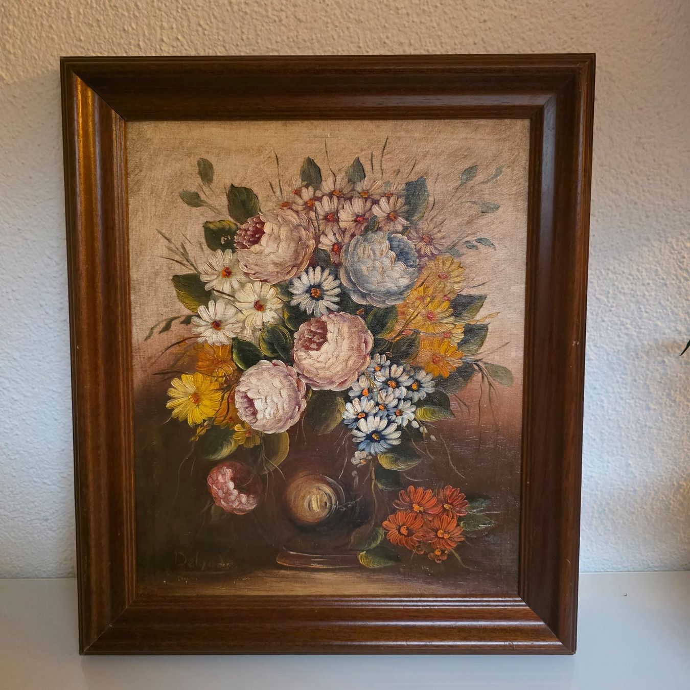 Dipinti: Gemälde Blumenstillleben, gerahmt, Vintage – Usato da Rheinsulz venduto da Dred 1