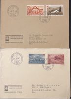Schweiz 1945/47 Postmuseum Bern 2 Sonderbelege USA