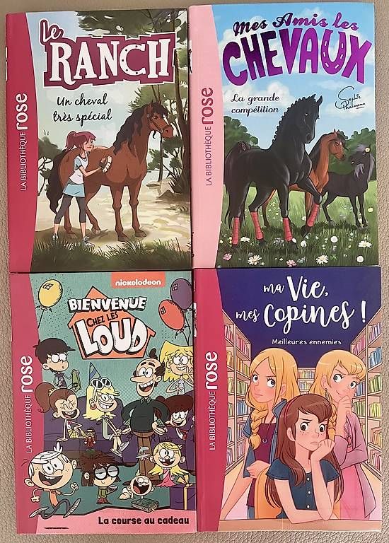 Bücher: 4 Livres collection La Rose – Gebraucht aus Rolle von cal_tk28