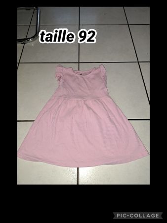 Robe d'été rose pâle, taille 92, parfait état