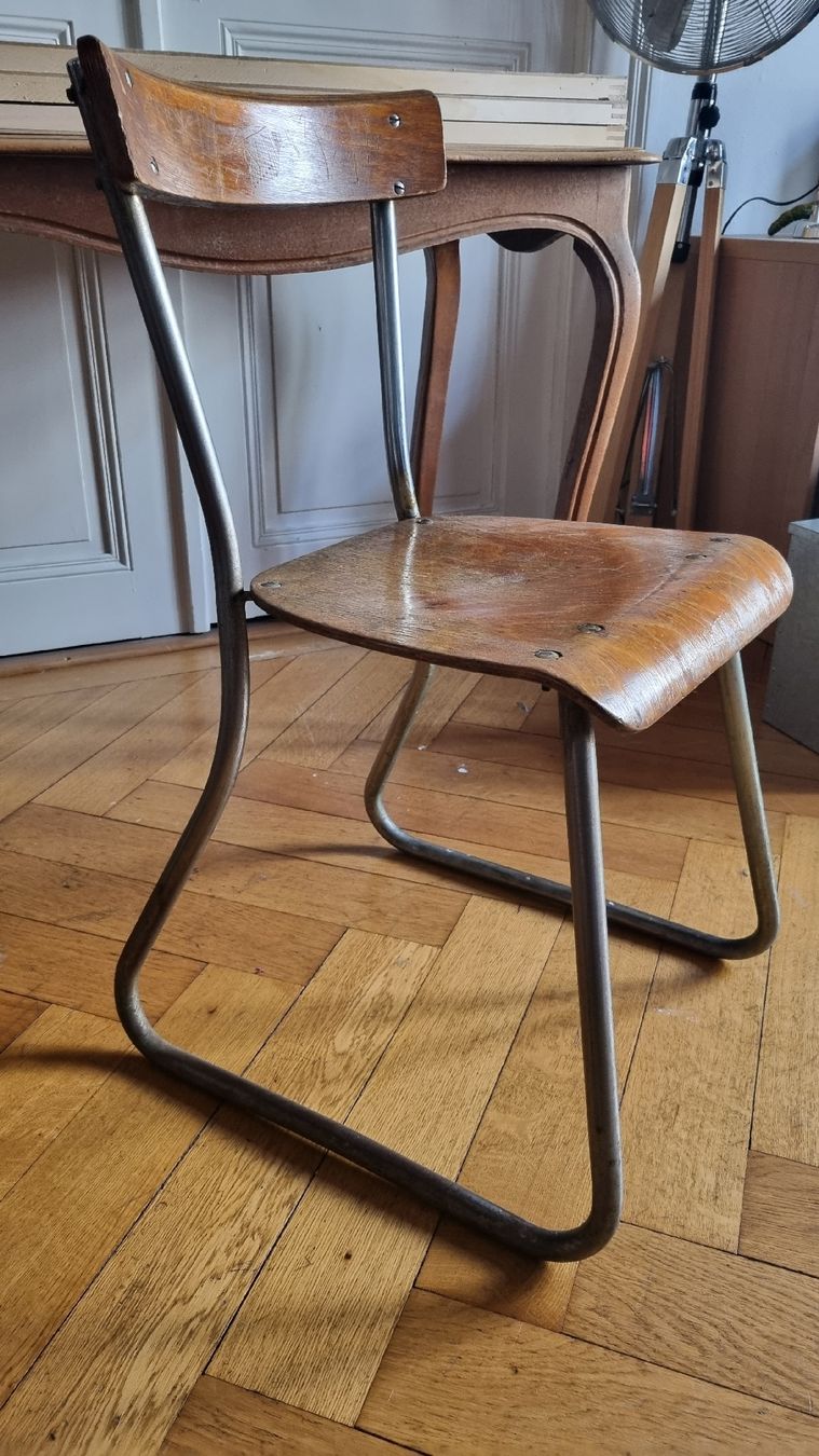 Stühle: Chaise moderniste 1930, René  Herbst – Gebraucht aus Genève von fra_jv9c