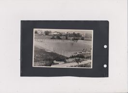 Carte postale ancienne piscine de Brig Brigue Valais