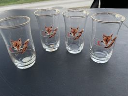 Set 4 glasses Vintage Pirelli