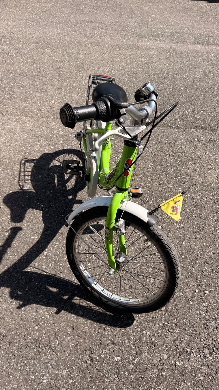 Puky Veicoli per bambini: Puky Kinderfahrrad Gruen Weiss – Usato da Ostermundigen venduto da E-Broki