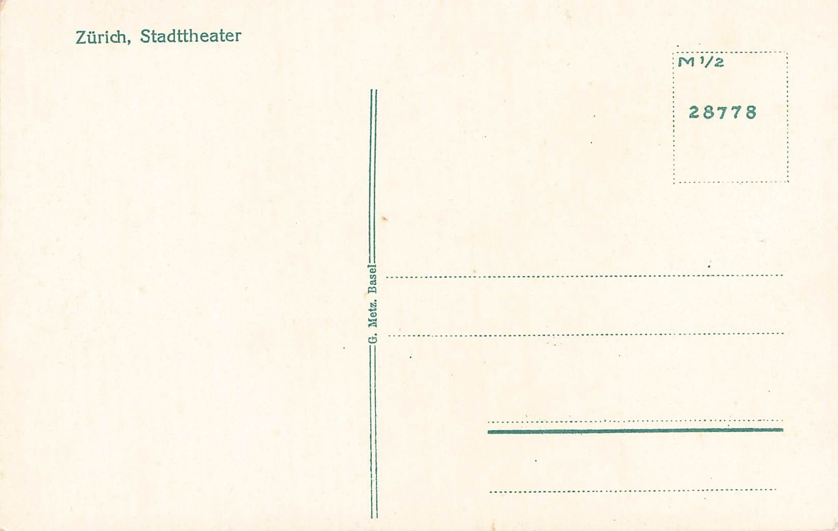 Cartoline postali: Zurich – Usato da Biasca venduto da Blenio71 1