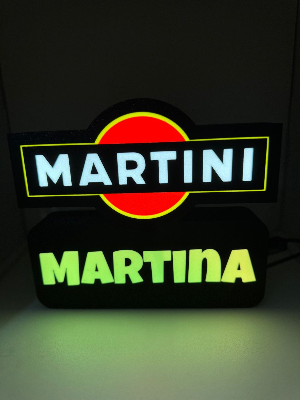 Lampen: Lightbox lumière led MARTINI - PERSONNALISABLE – Neu (gemäss Beschreibung) aus Vicques von PAMB3D 8