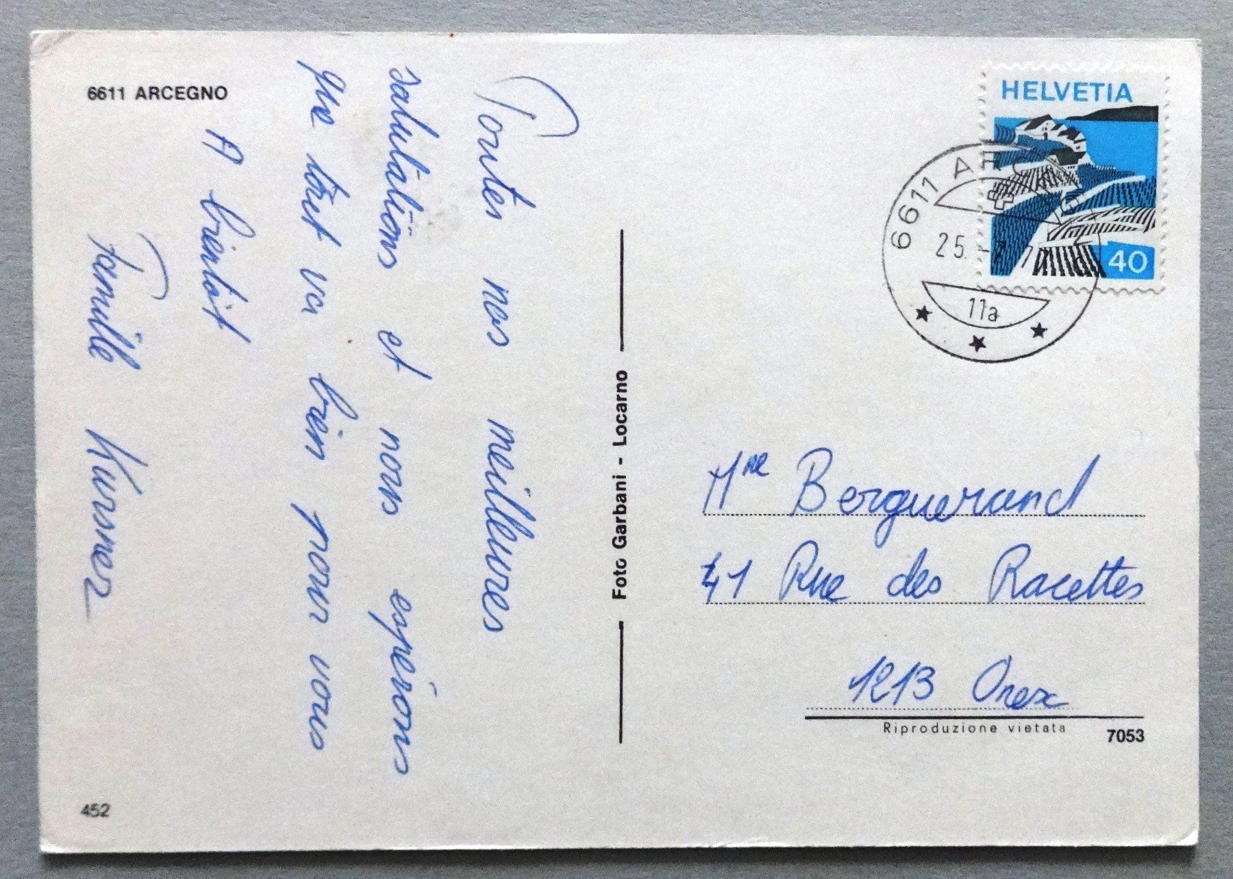 Cartes postales: Arcegno – D'occasion à Fétigny par Billy2miny 1