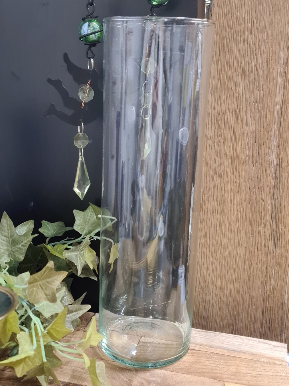 Vasi & Recipienti: Glas Vase, H 30x9cm – Usato da Amriswil venduto da kleindeko 1