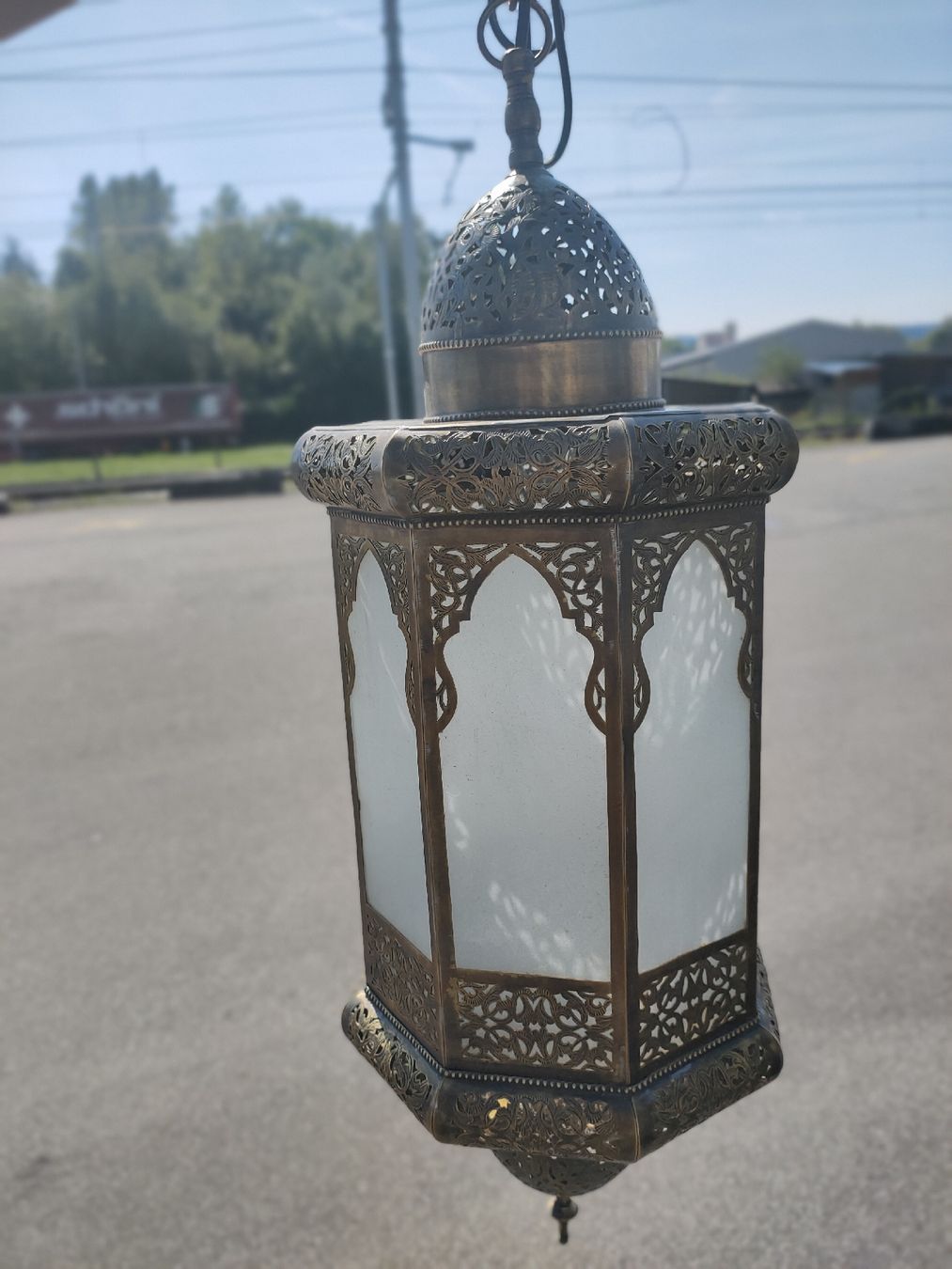 Lampen: Orientalische Hängelampe, Messing, Glas, Herbstdeko! – Neu (gemäss Beschreibung) aus Kreuzlingen von Annig-56 1
