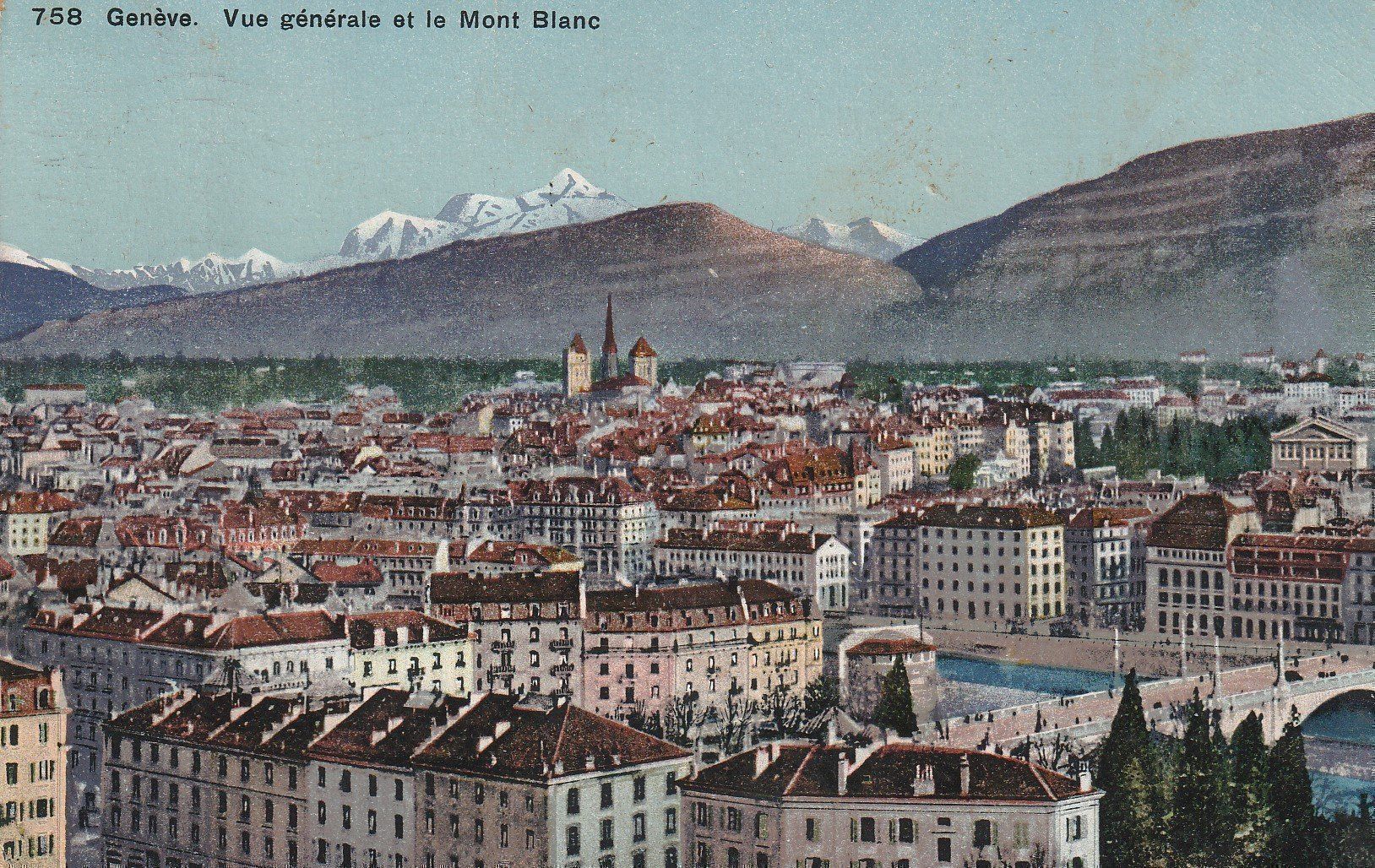 Ansichtskarten: AK Genève gel. 14.5.1916 – Gebraucht aus Fribourg von schnalla92