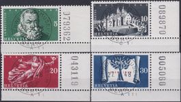 1948, 281-284 Serie mit Ersttags-Vollstempel, LUXUS! 300.-+
