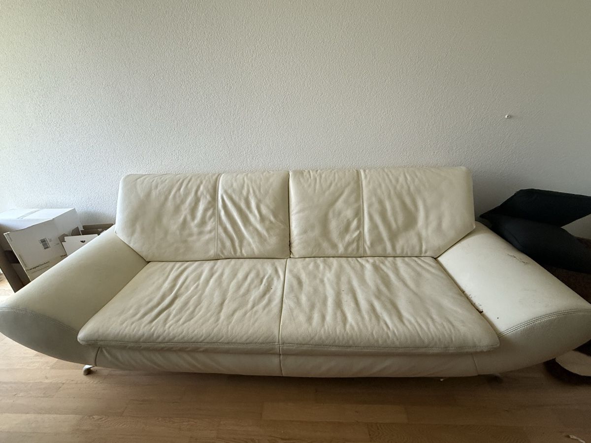 Pfister Sofas: Weisses Ledersofa – Gebraucht aus Aarwangen von wifag70