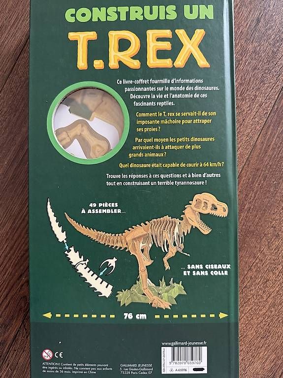 Libri: Maquette à construire du T Rex 75cm – Usato da Lausanne venduto da nat_h2gw 1