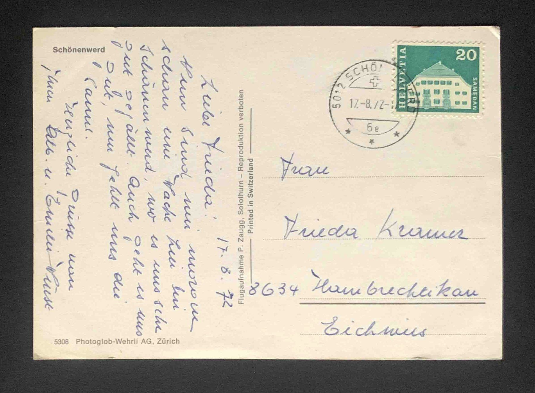 Cartoline postali: AK Schönenwerd – Usato da Goldau venduto da artelier1 1