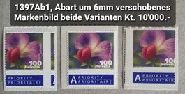 3604) 1377Ab1, ca. 6mm ver. Markenbild nach Links + Rechts