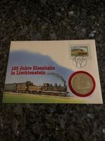 Numisbrief 125 J Eisenbahn Liechtenstein