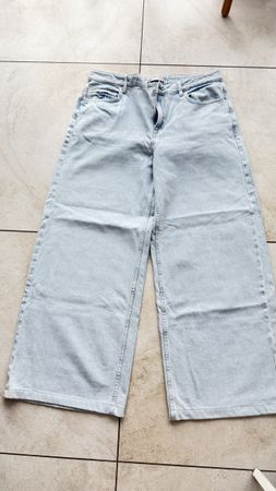 Zara Wide Leg Jeans, hellblau, Grössere 42, neuwertig