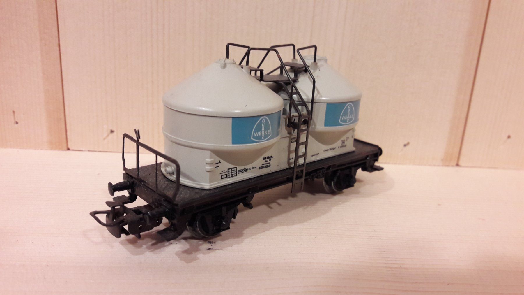 Märklin Modellini di ferrovie: Märklin HO AC : DB wagon silo "Werke..." – Usato da Buttes venduto da Cafe2005 3