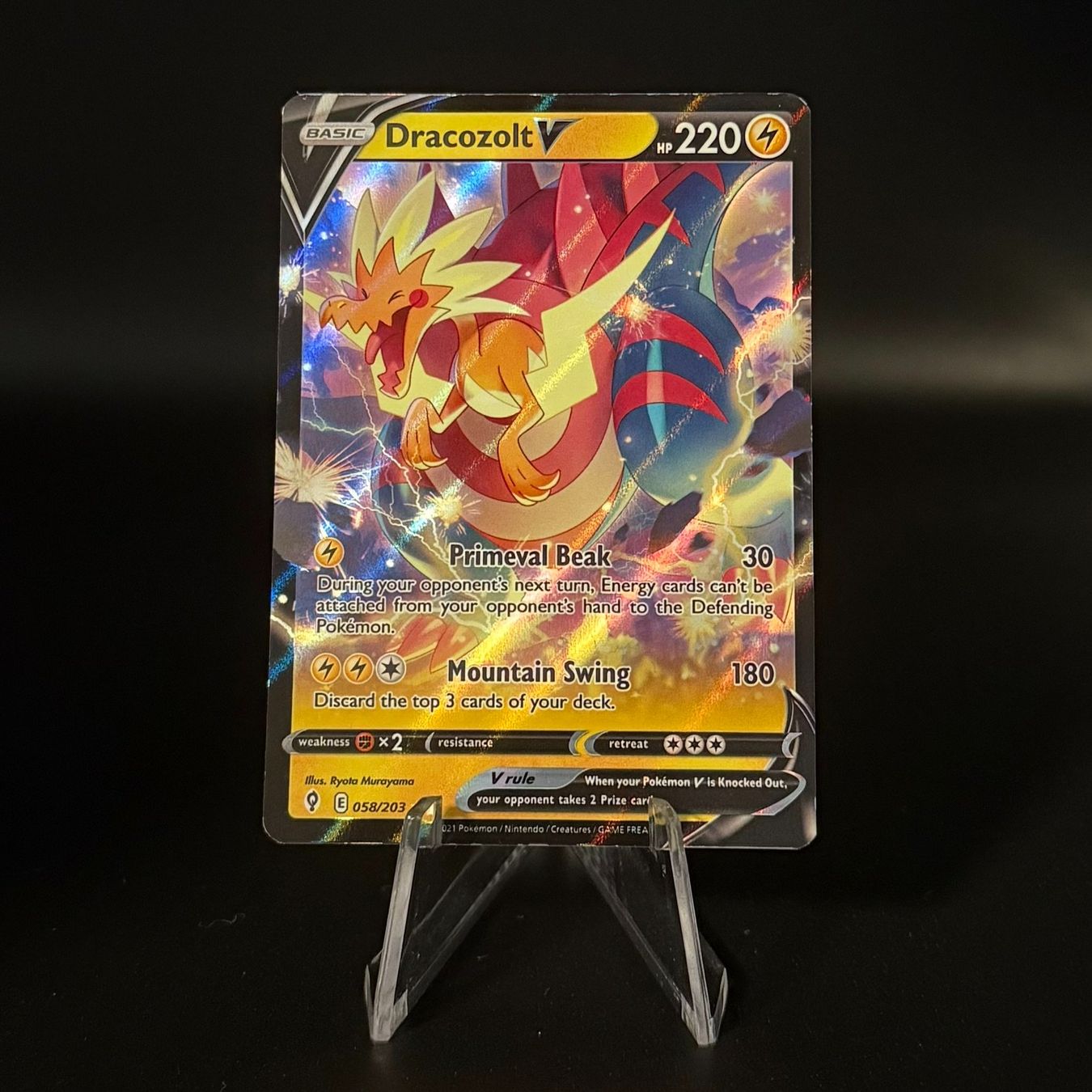 Pokémon Carte collezionabili: Dracozolt V #58 Pokemon Evolving Skies – Usato da Feuerthalen venduto da Plazatoys