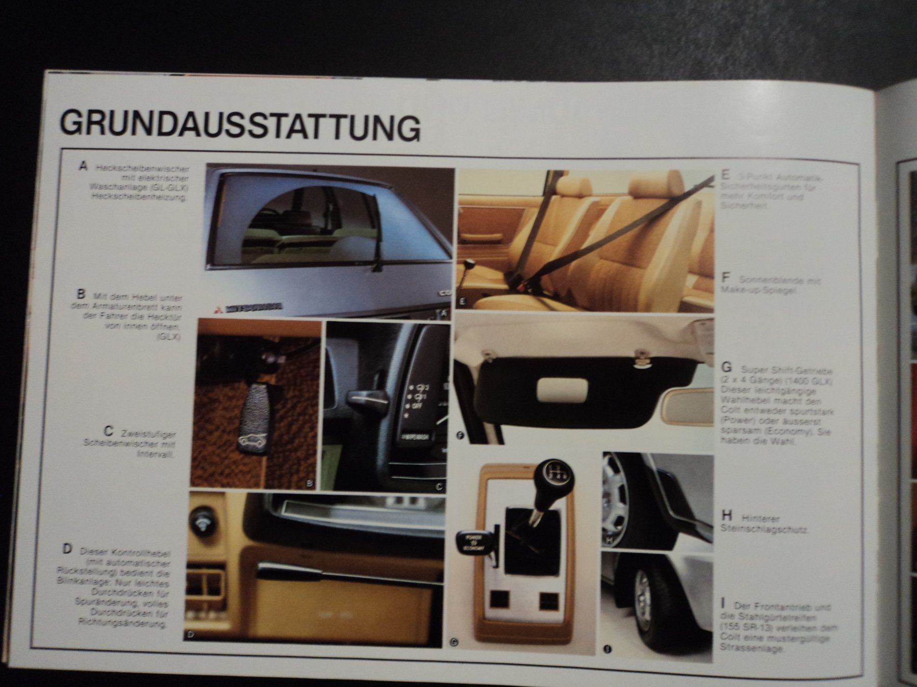 Mitsubishi Dokumente: Prospekt Mitsubishi Colt 1979 – Gebraucht aus Schwarzenburg von modelCARama 6