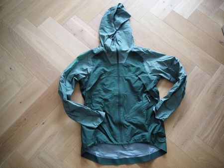 Dynafit Regenjacke grün mit Kapuze Gr. M