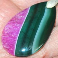 Anhänger 2618 – Druzy Geode Achat 45x28mm