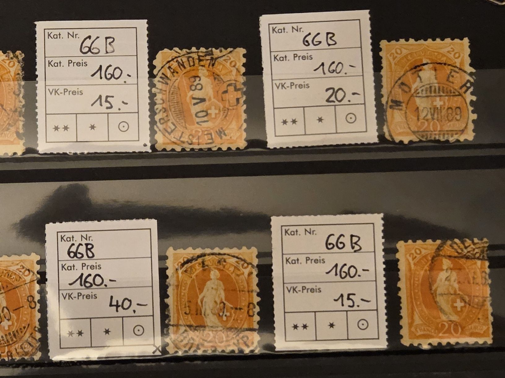 Tous les timbres: 12mal 66B Kat.1920.- – D'occasion à Wangen par Abartix 2