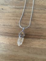 Citrin Anhänger mit 925er Silber Kette