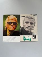 2 Vintage Autogramm Karten HEINO mit Original Unterschriften