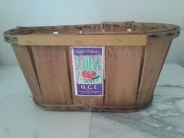 2 alte Markt / Garten Körbe aus Holz Casablanca, Marocco