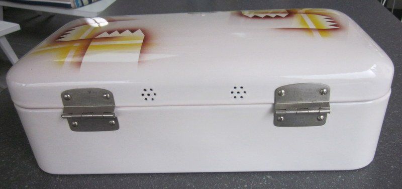 Behälter & Ähnliches: Vintage Brotkasten / Brotbox aus Email – Gebraucht aus Bischofszell von raika 3