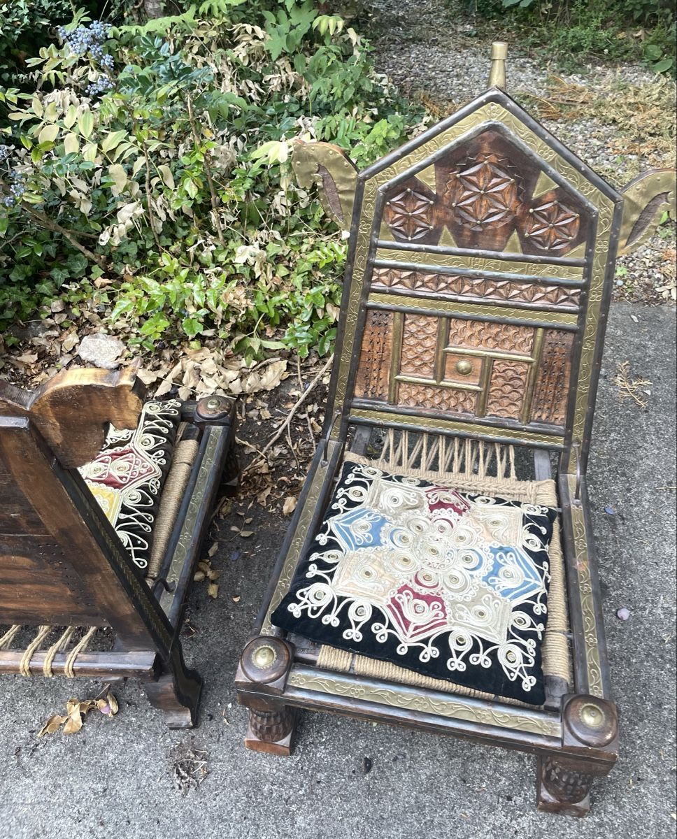 Sedie: Chaises indiennes du Radjasthan – Usato da Biel/Bienne venduto da Galaq 8