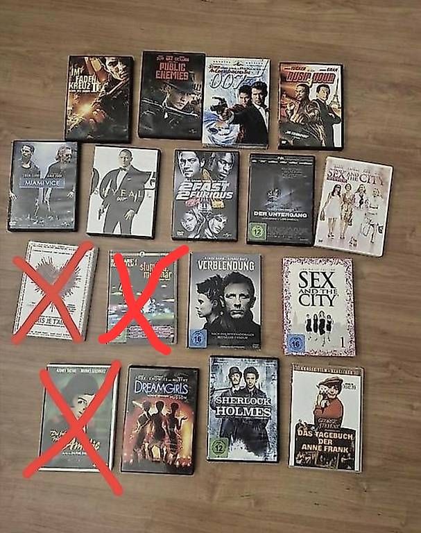Tutti i DVDs: Diverse DVD komplettes Set mit 14 Stk. – Usato da Buttisholz venduto da Ottilia31