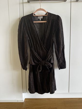 &other stories Wrap dress animal print