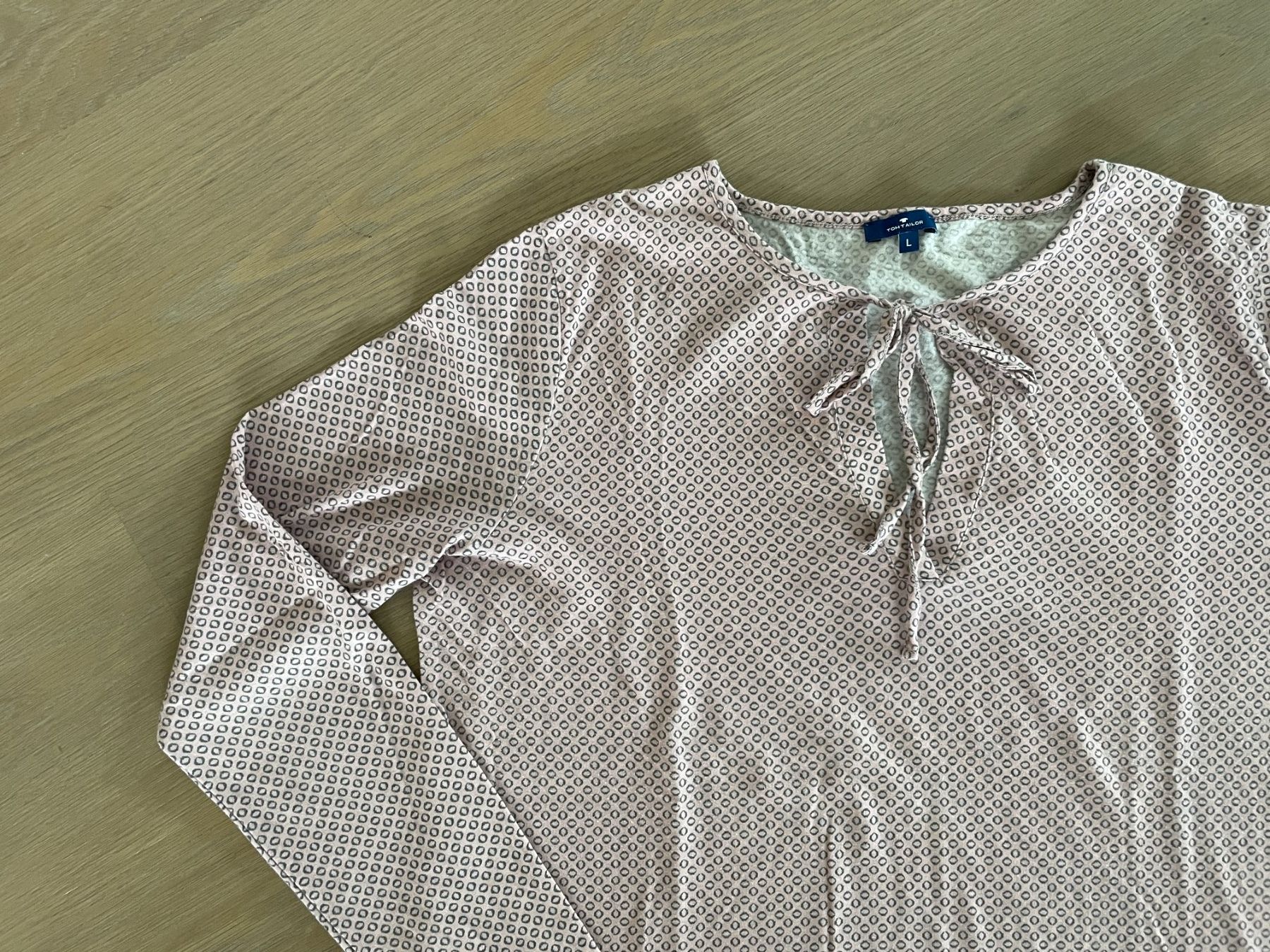 Tom Tailor T-Shirts: Langarmshirt rosa gemustert, Tom Tailor, Gr. L – Gebraucht aus Rüschlikon von user999 1